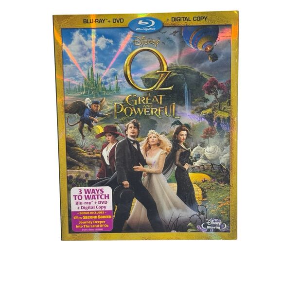 Oz the Great and Powerful (Blu-ray/DVD, 2013, 2-Disc Set) Disney - Picture 1 of 6
